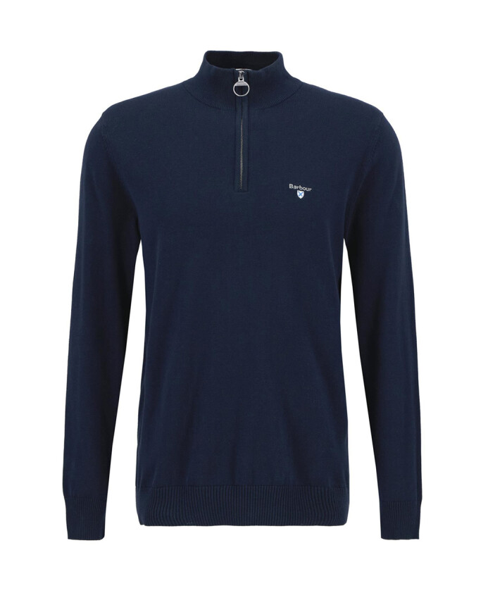 pull-en-coton-bleu-avec-fermeture-eclair-courte