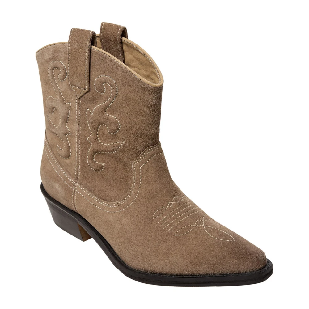 Sofie Schnoor Donna Beige Camoscio Pelle Sabbia Scuro Stivale