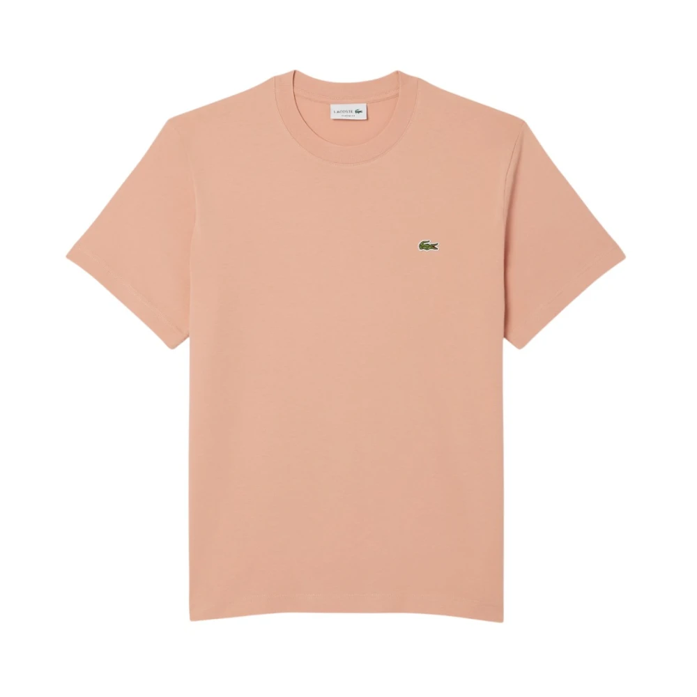Lacoste Iconisch T-shirt in lichtroze katoen Pink Heren