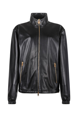 veste-en-cuir-noir-avec-medusa-head