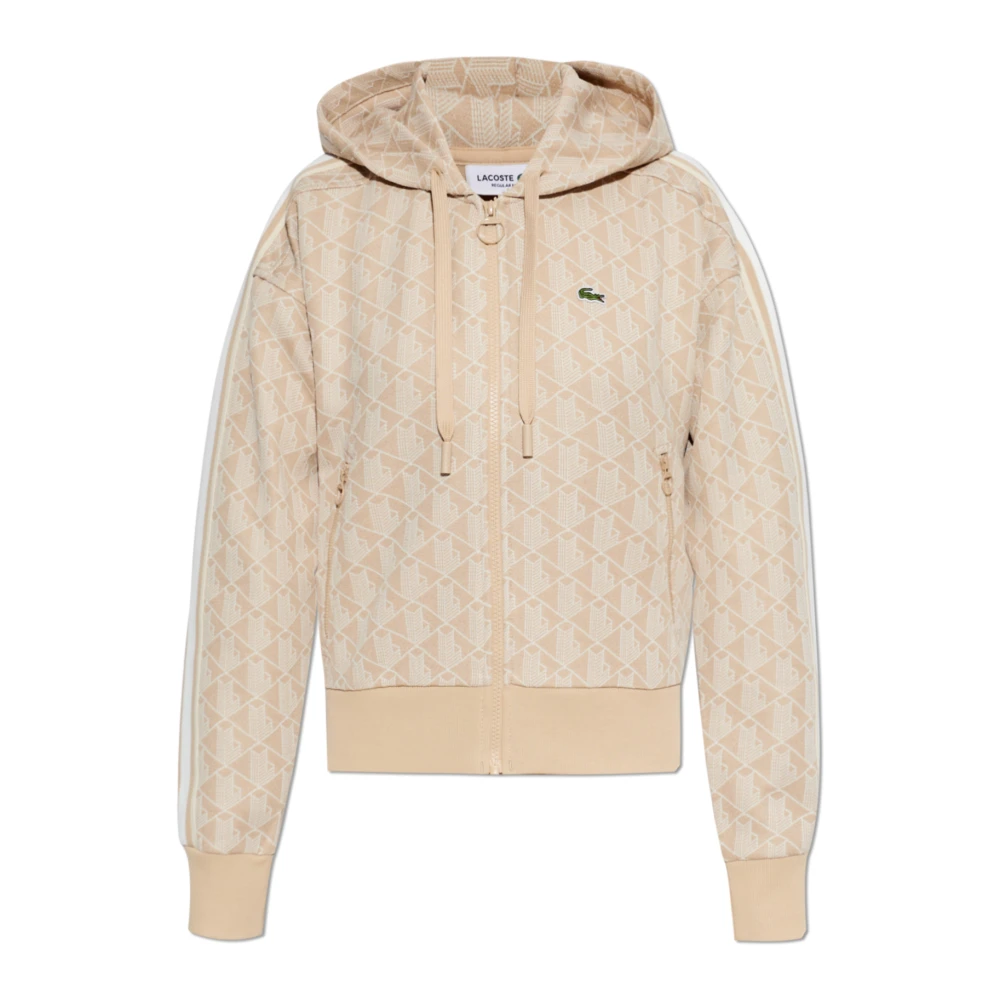 Lacoste Donna Beige Felpe, M, New,