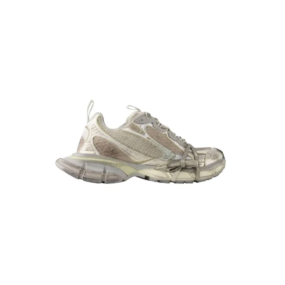 Balenciaga Women's Beige Sneakers, 2 Uk, Fabric Trainers