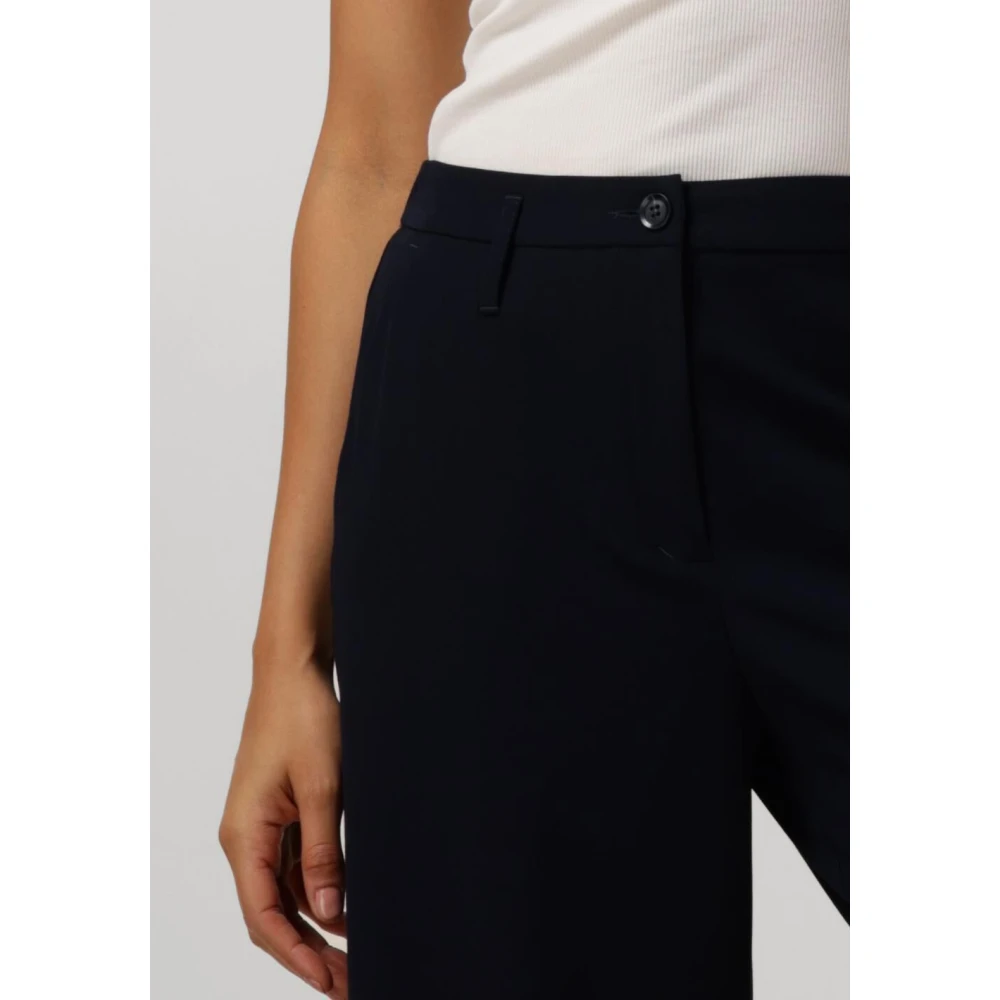 Summum Woman Wijde Viscose Blend Broek Beige Dames