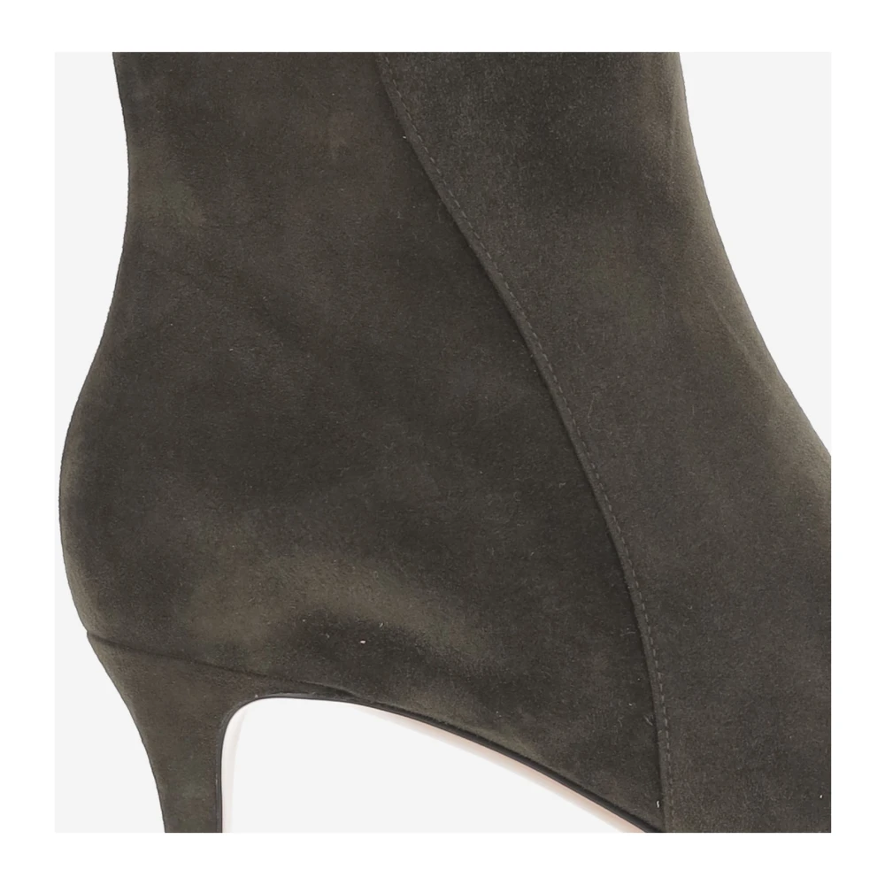 Gianvito Rossi Levy 55 Suède Enkellaarsjes