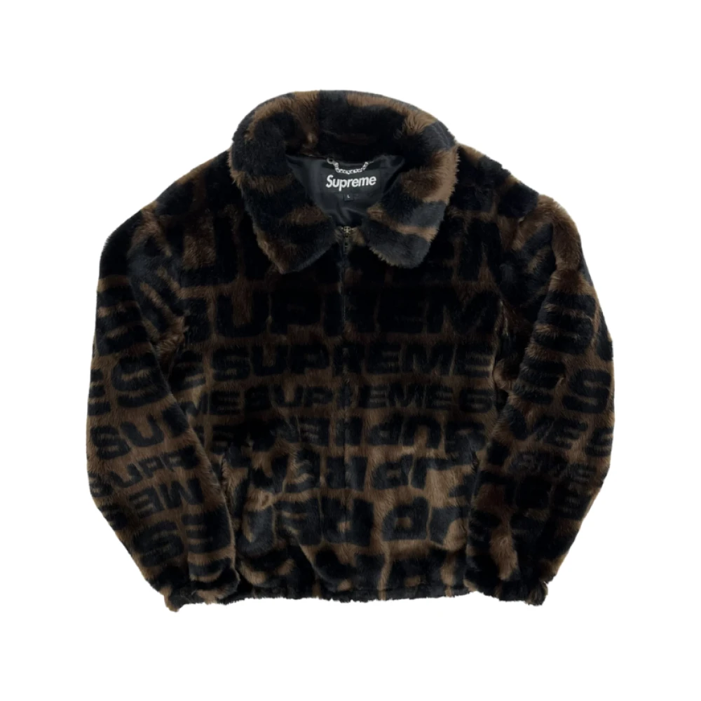 Supreme Faux Fur Jas 2018 Brown Heren