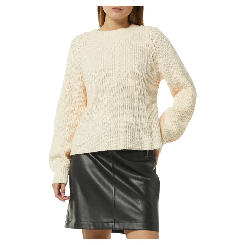 comma Relaxed Fit Gebreide Trui Beige Dames