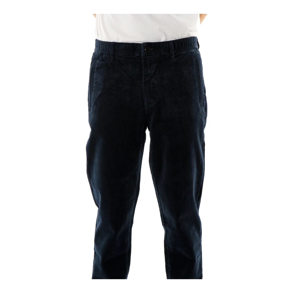 Gabba Corduroy broek met relaxte pasvorm Blue Heren