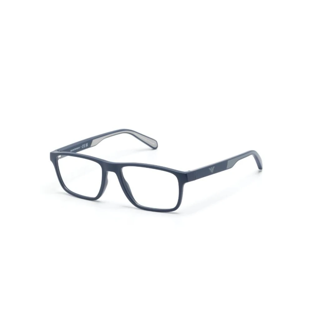 Emporio Armani Glasses, Male, 56 Mm, Optical Frame Blue