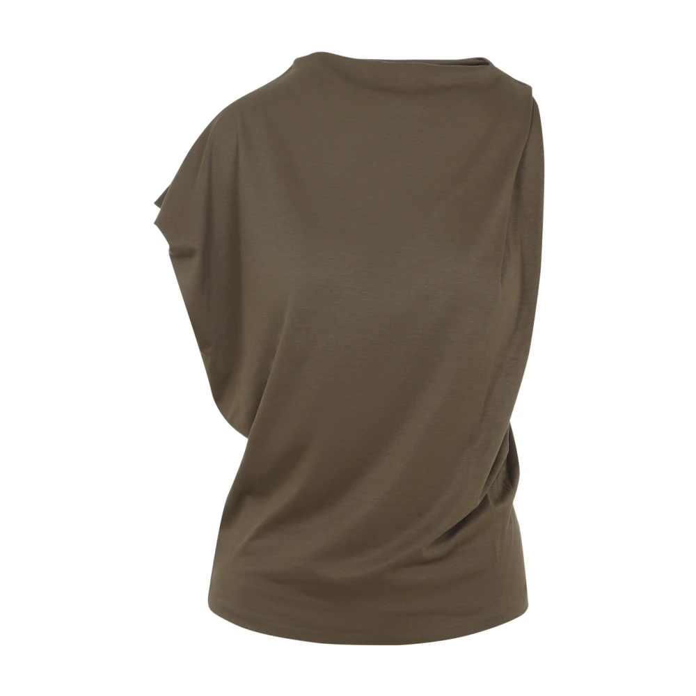 Jacquemus Green The Drap Top - Female - Blouses - S - Blouses & Shirts