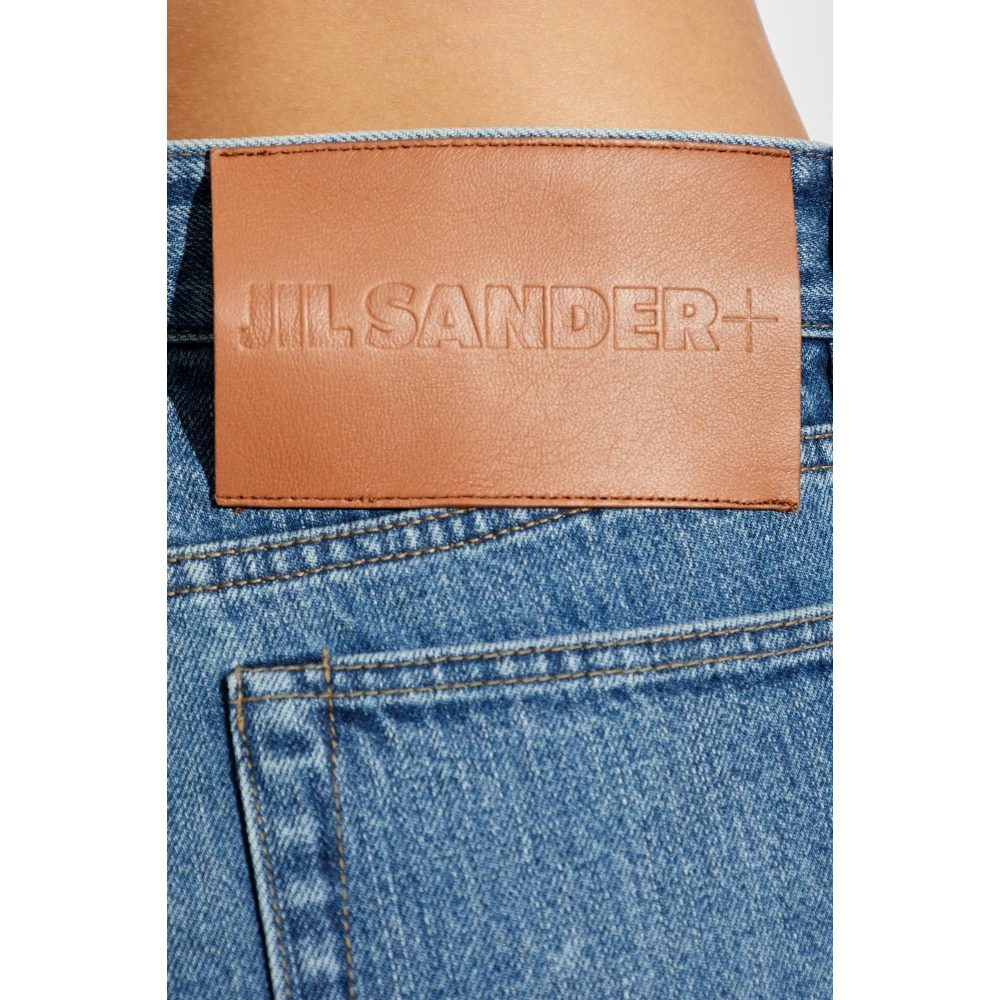 Jil Sander Jeans met logo Blue Dames
