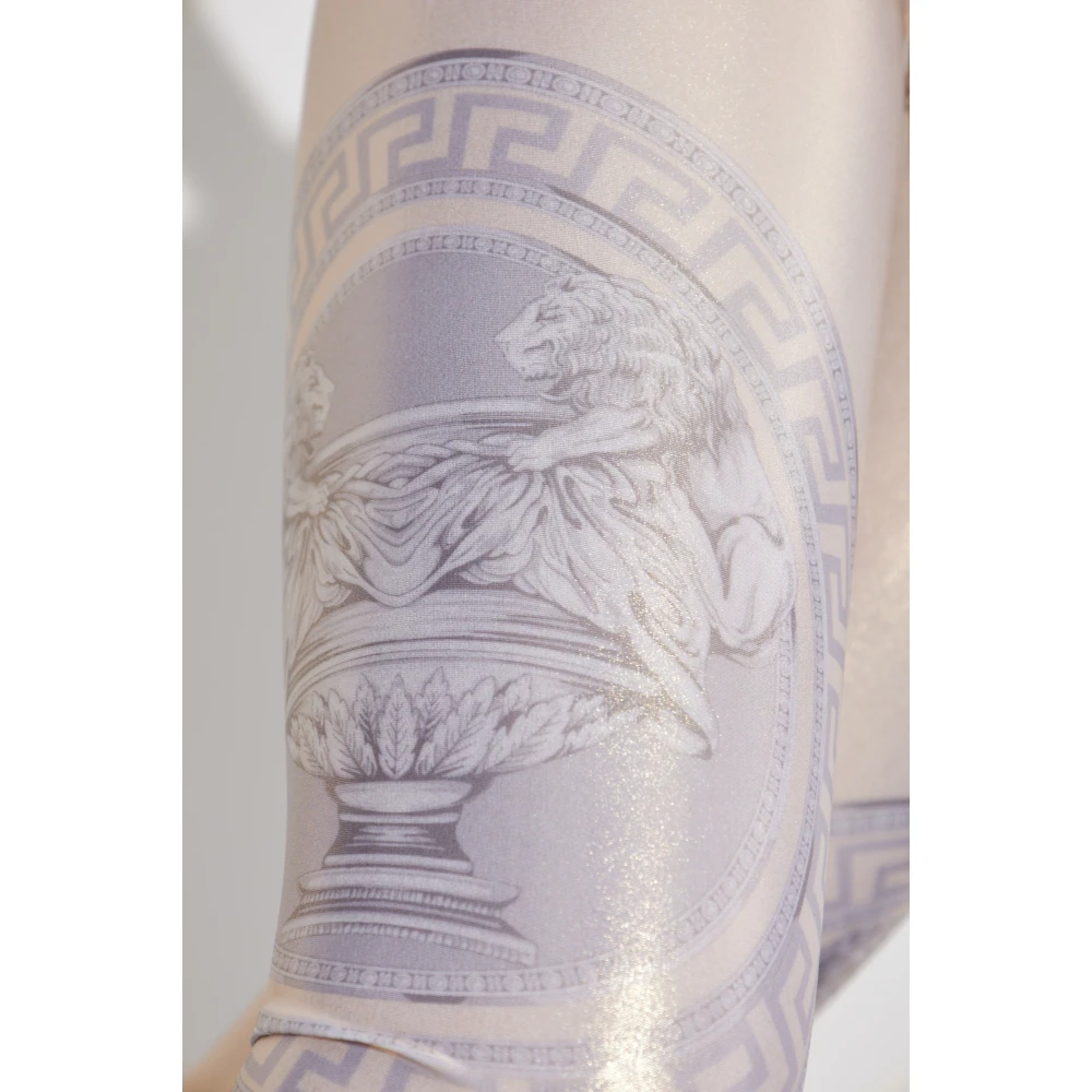 Versace Leggings met La Coupe des Dieux print Yellow Dames