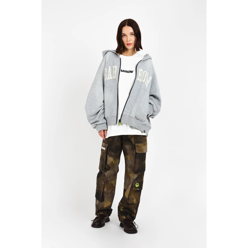 Barrow Hoodie met rits Gray Unisex