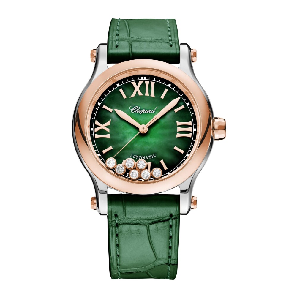 Happy Sport Orologio Verde Madreperla con Diamanti Chopard