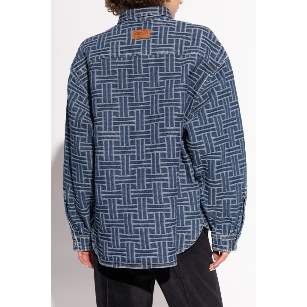 Kenzo Loszittende denim overhemd Blue Dames