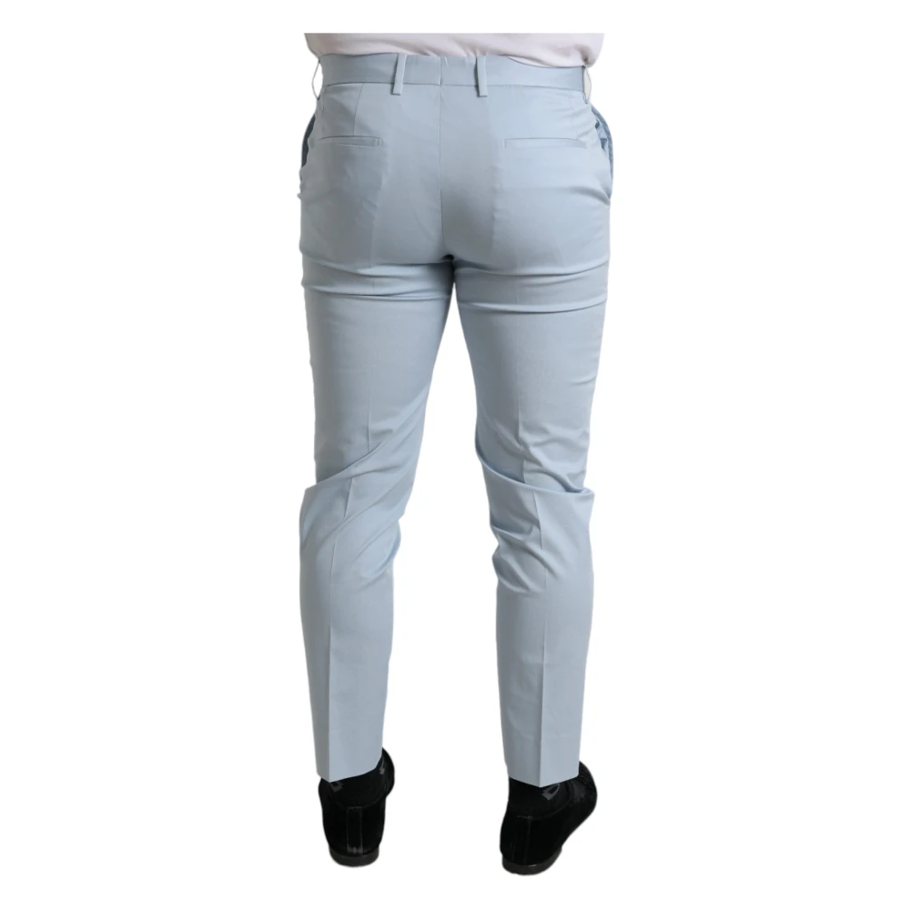 Dolce & Gabbana Hemelsblauwe Skinny Broek Blue Heren