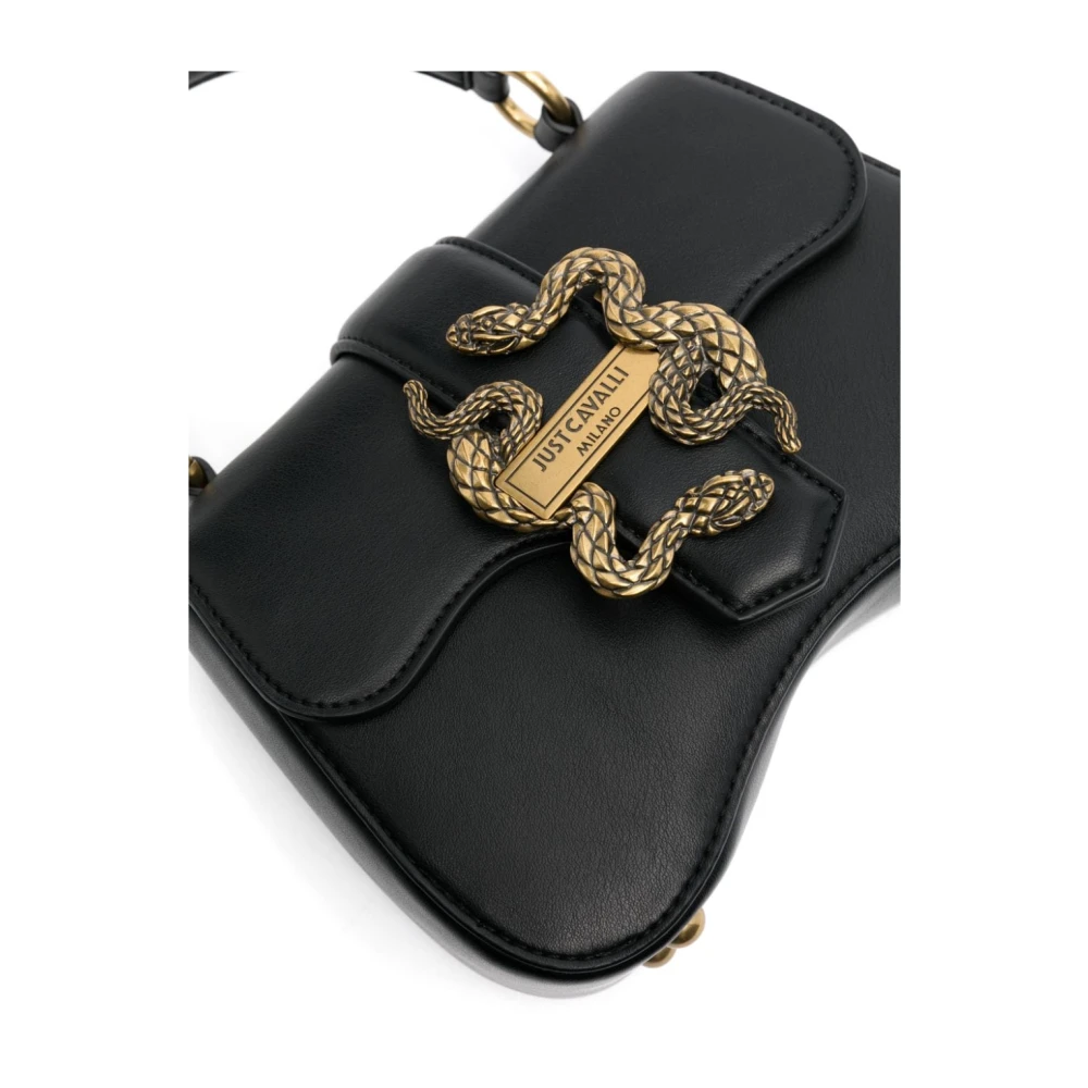 Just Cavalli Zwarte Handtas met Logogesp Black Dames