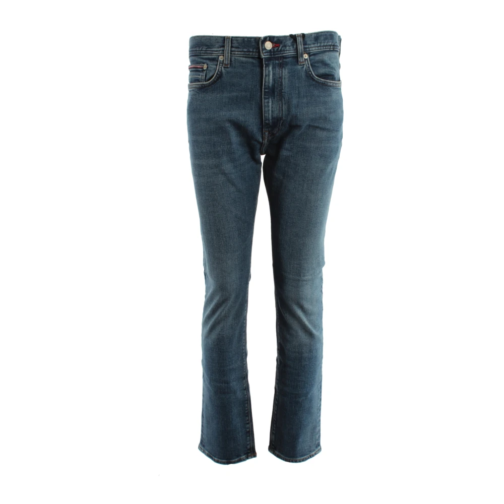 Tommy Hilfiger Bleecker Slim Jeans - Male - Straight Fit Jeans - Blue - W30 L32 - Jeans