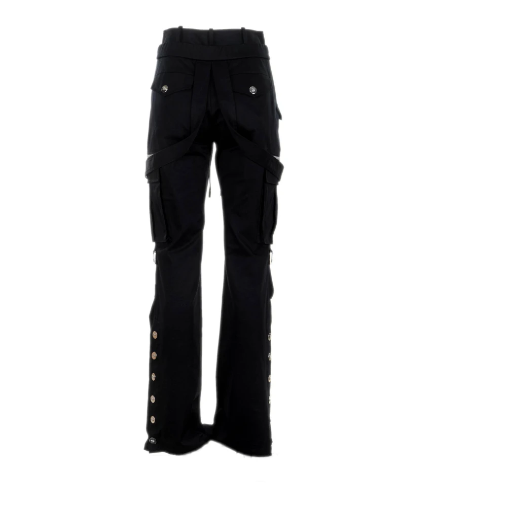 Dolce & Gabbana Cargo broek met dubbele taille Black Dames