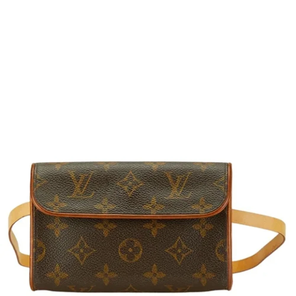 Louis Vuitton Vintage Pre-owned Canvas clutches Brown Dames