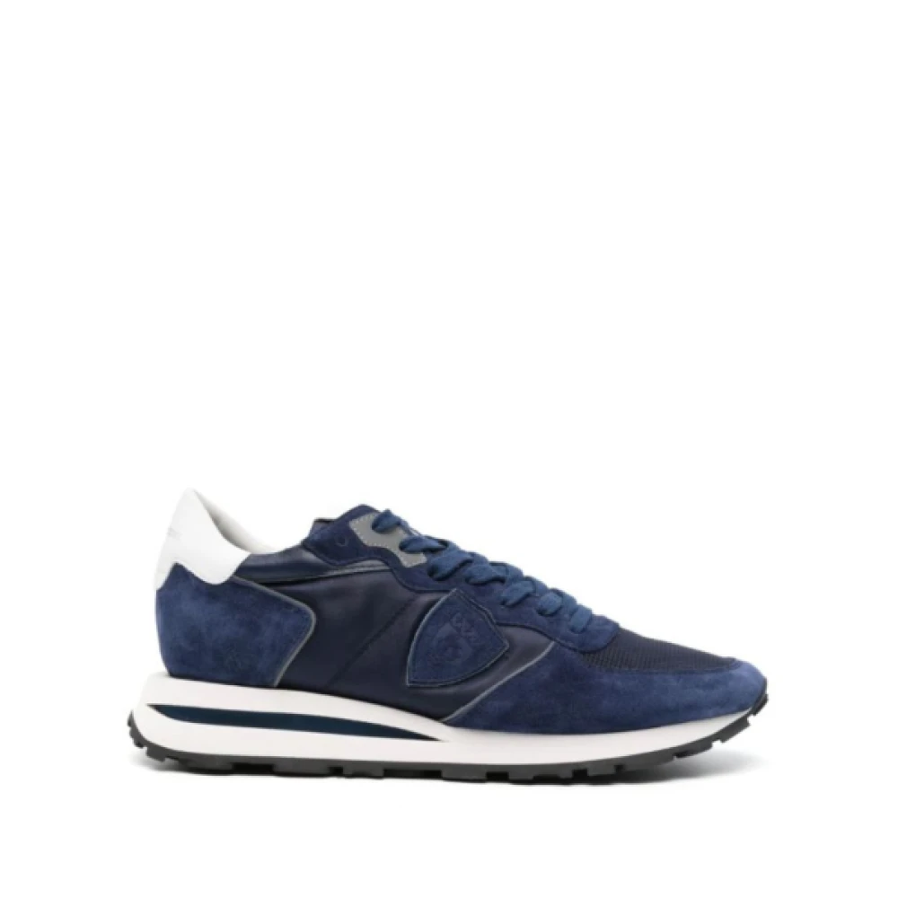 Philippe Model Leren Tropez Sneakers met Katoenen Veters Heren Schoenen Groen
