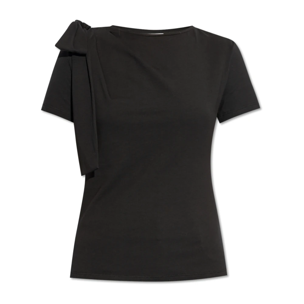 Blumarine Top met strik Black Dames