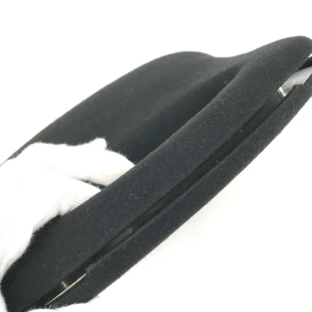 Chanel Vintage Pre-owned Wool chanel-bags Black Dames