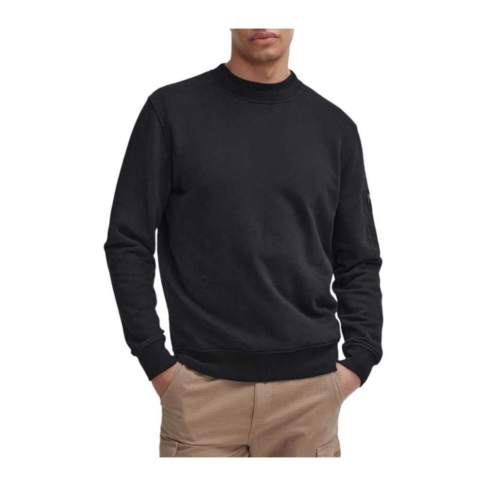 Barbour Grip Crew Neck Sweatshirt Zwart Black Dames