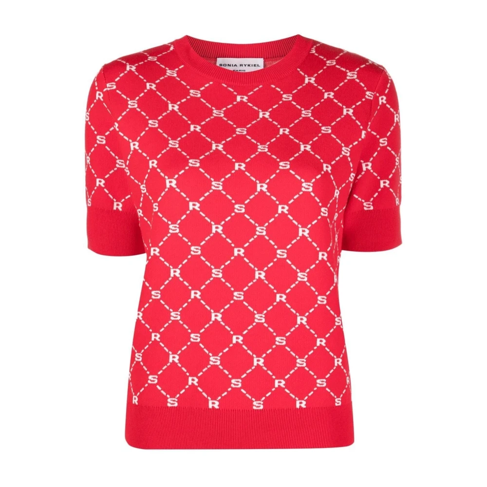 Sonia Rykiel Rode Casual Katoenen Trui Red Dames