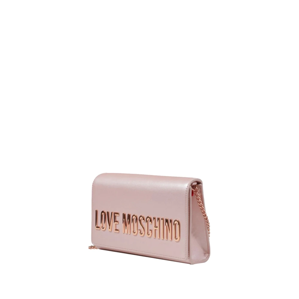 Moschino Roze Schoudertas Powder Pink Dames