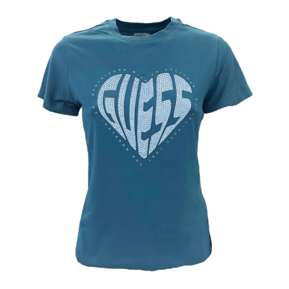 Guess - Tops > T-Shirts - Blue - Guess - Modalova