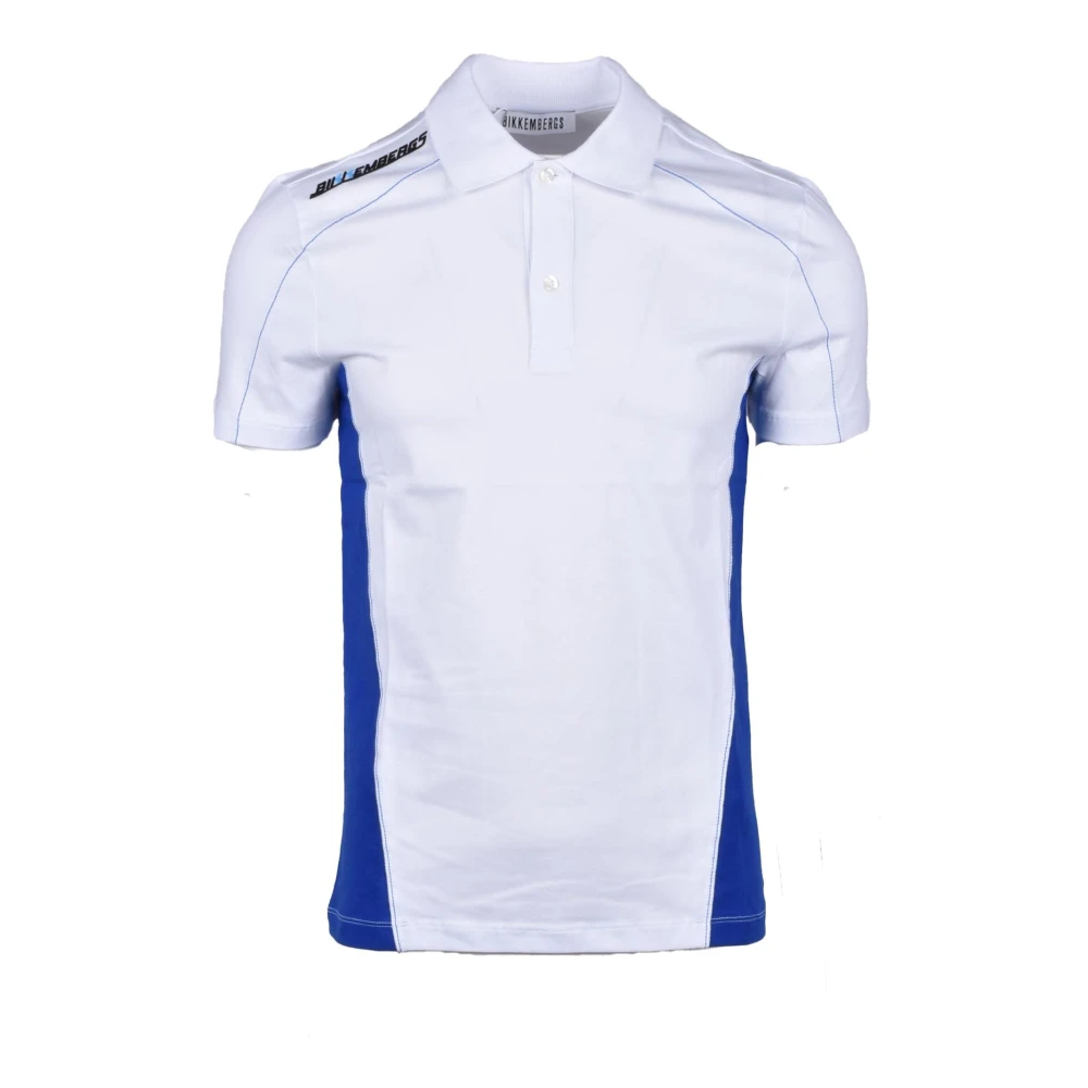 Bikkembergs Katoen Elastaan Polo Shirt White Heren