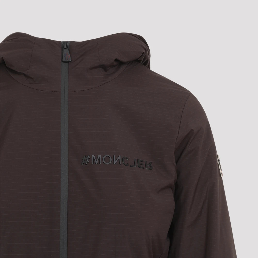Moncler Donkerrode Mid Layer Jas Brown Dames