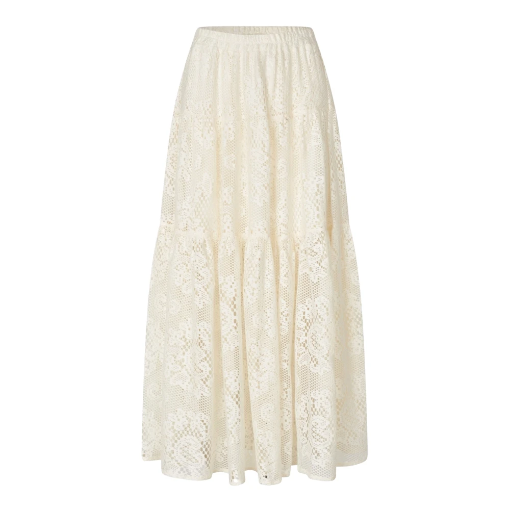 Lollys Laundry Women's Beige Maxi Skirts, L, Maxi Skirts