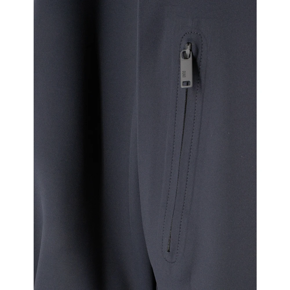 Duno Technische Stof Hoodie Jas Blue Dames