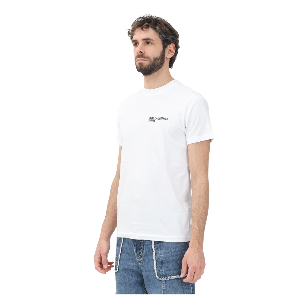 Karl Lagerfeld T-shirts en Polos Wit White Heren
