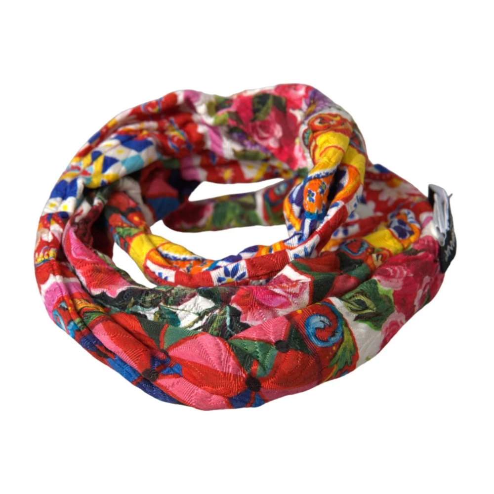 Dolce & Gabbana Carretto Print Taille Riem Multicolor Dames