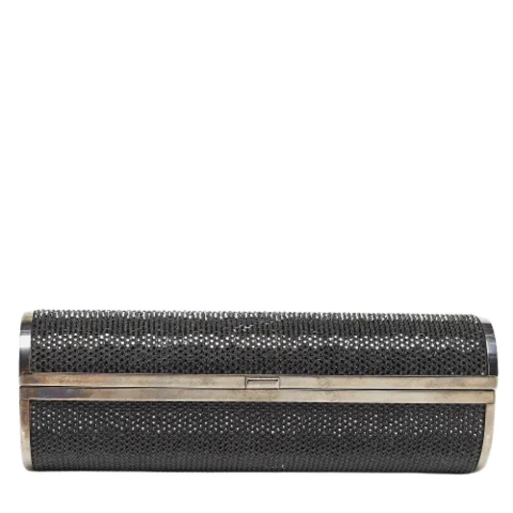 Jimmy Choo Pre-owned Fabric clutches Black Dames