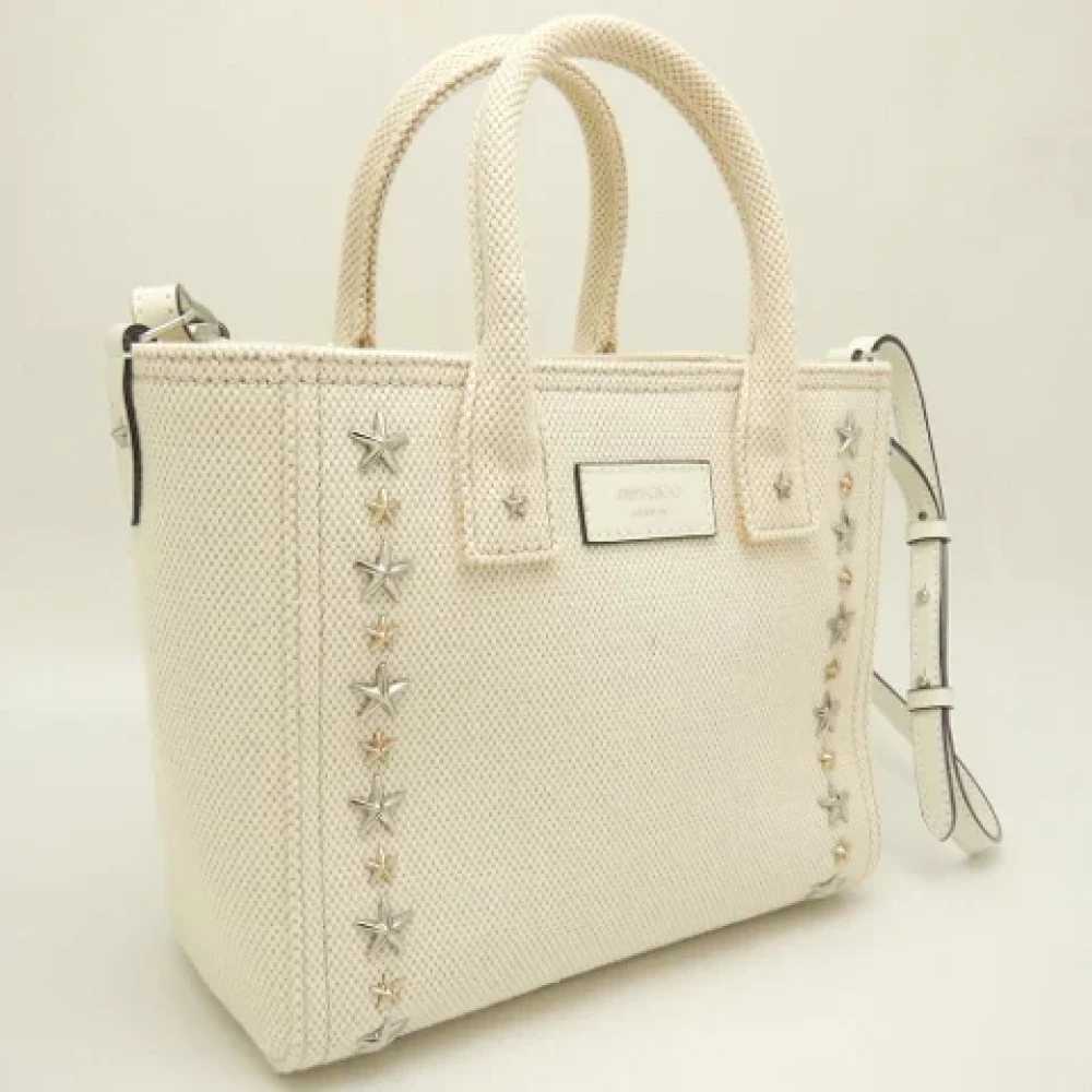 Jimmy Choo Pre-owned Canvas totes Beige Dames