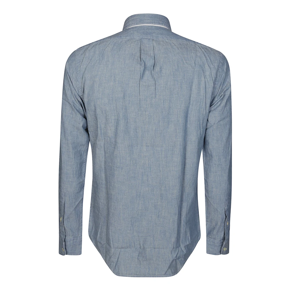 Polo Ralph Lauren Chambray Katoenen Overhemd Blue Heren