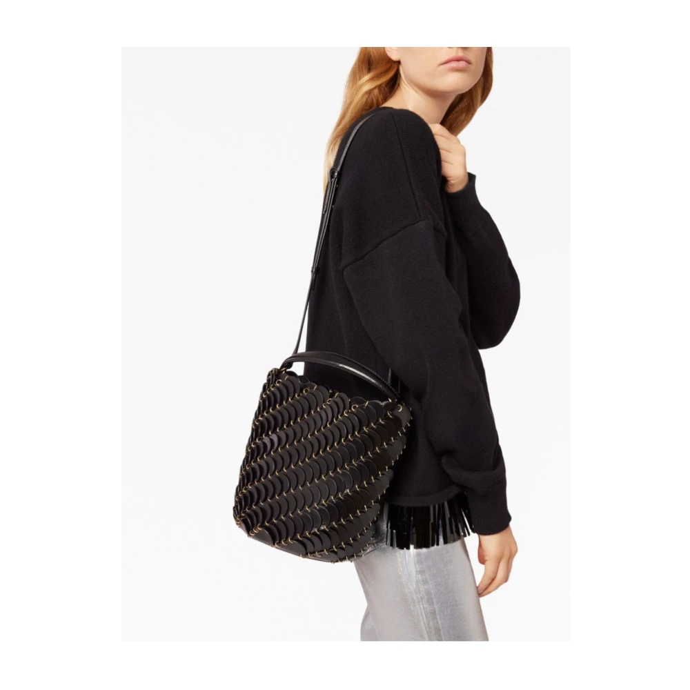 Paco Rabanne Middel Zwart Clutch Bucket Black Dames