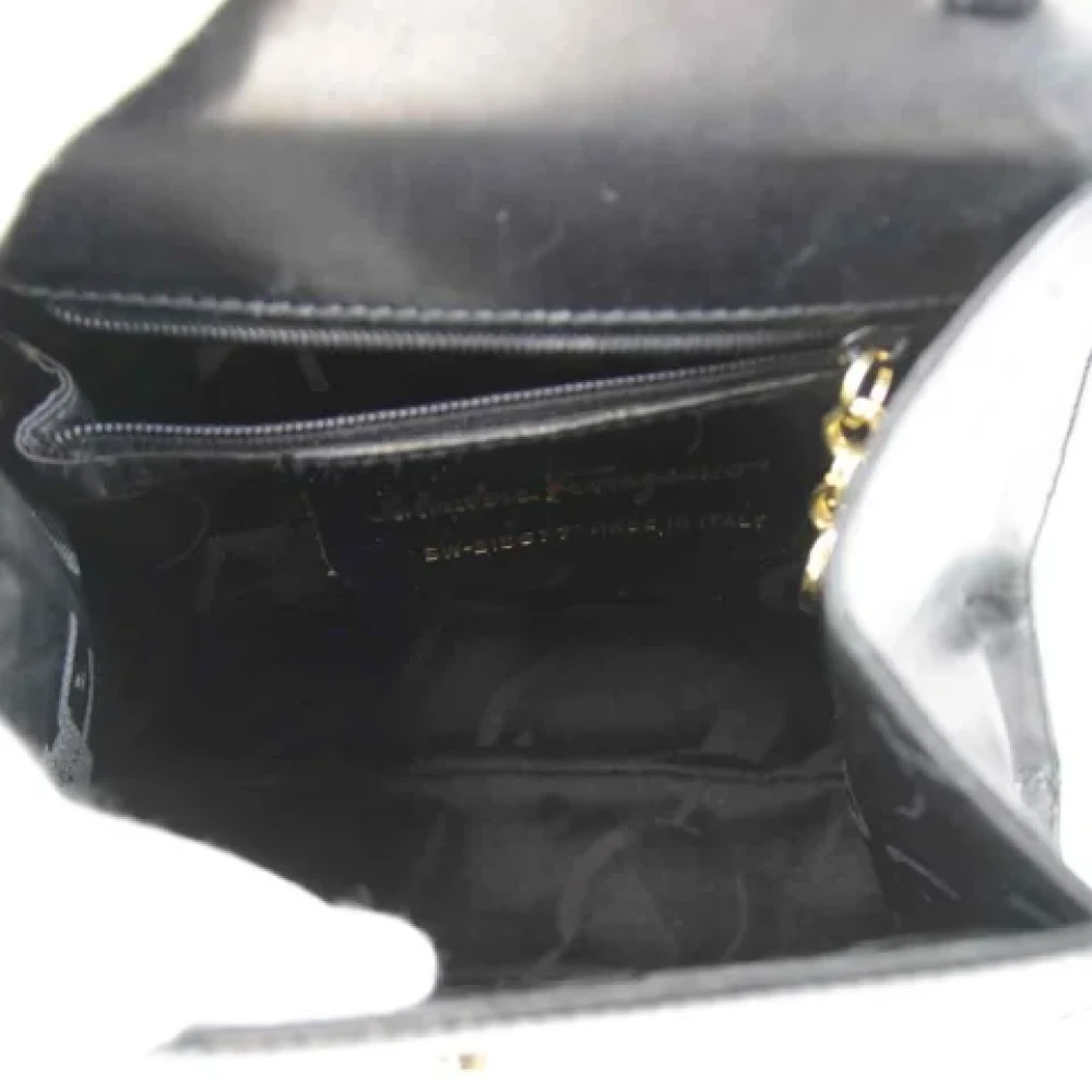 Salvatore Ferragamo Pre-owned Leather handbags Black Dames
