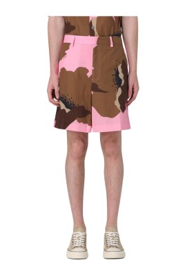 multicolor-floral-print-casual-shorts