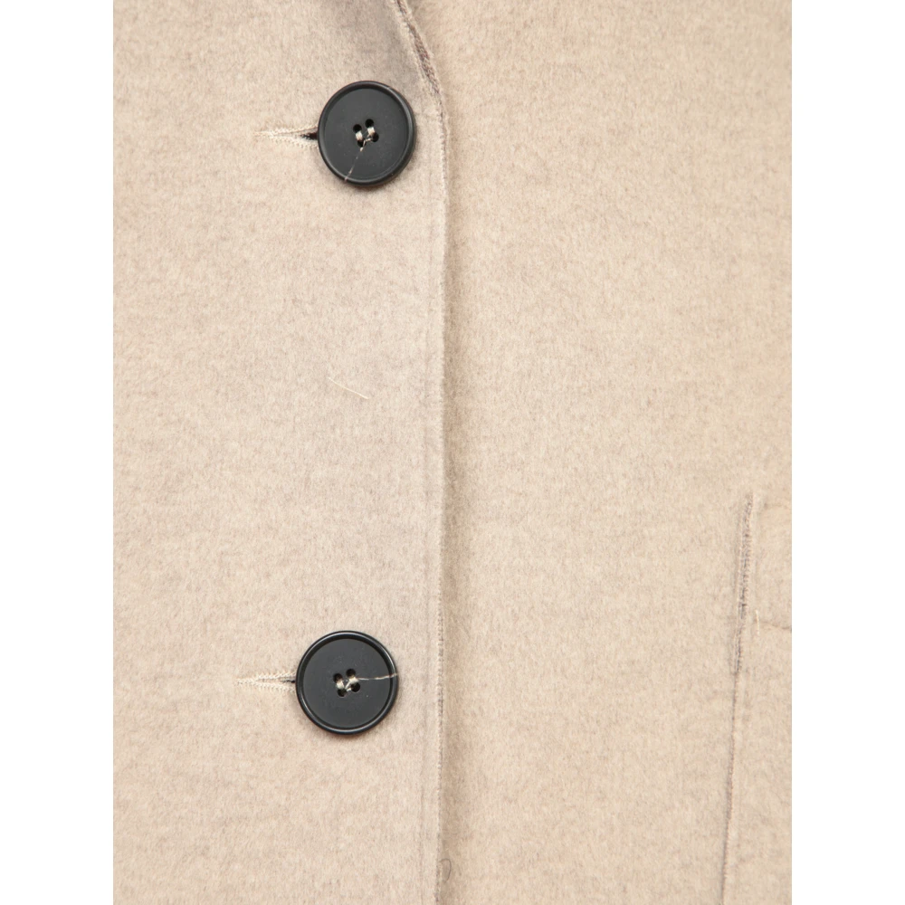 Blanca Vita Elegant Beige Coat Aw24 Beige Dames