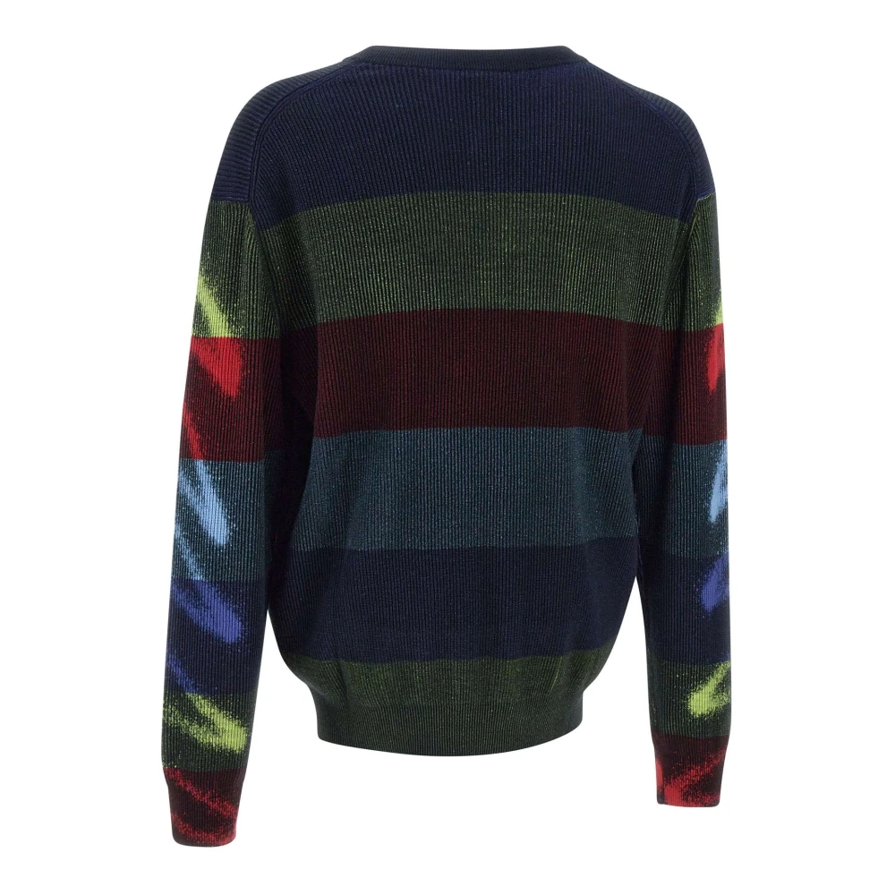 Paul Smith Kleur Blok Katoenen Trui Zacht Stof Multicolor Heren