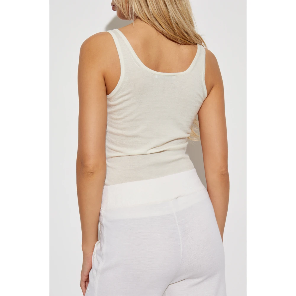 Max Mara Kasjmier Top White Dames