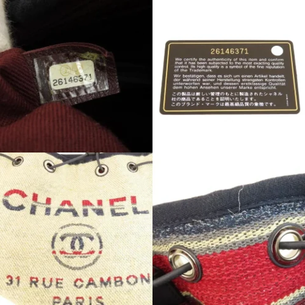 Chanel Vintage Pre-owned Canvas shoulder-bags Beige Dames