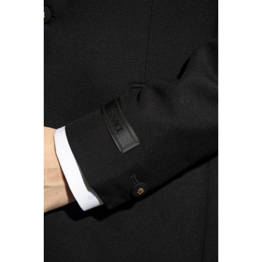 Versace Wollen blazer Black Heren