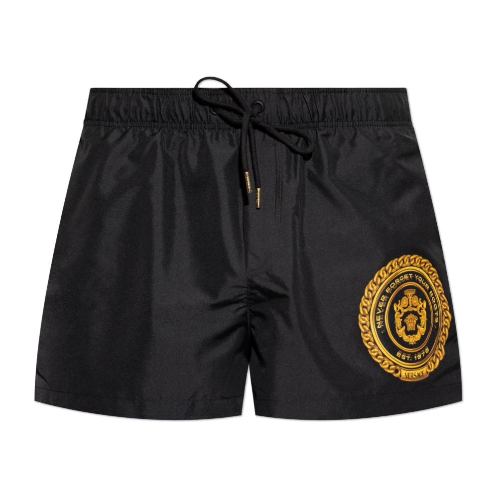 Versace Zwembroek Black Heren