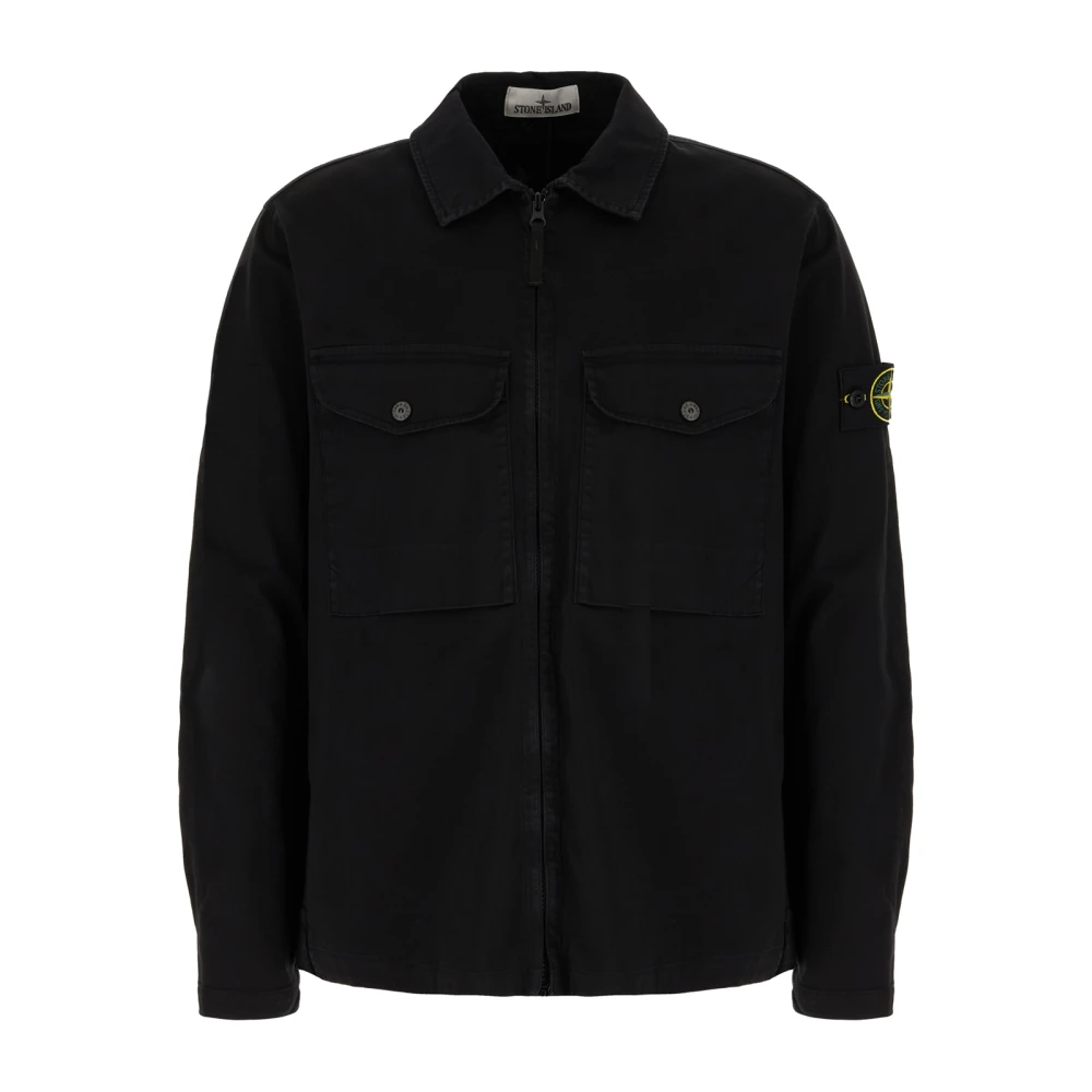 Stone Island Stijlvolle Overhemden Collectie Black Heren