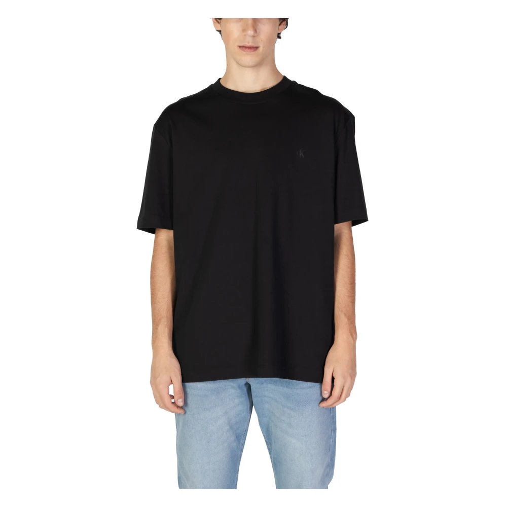 Calvin Klein Jeans Heren Herfst Winter Katoenen T-Shirt Black Heren